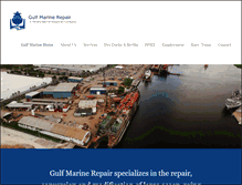 Tablet Screenshot of gulfmarinerepair.com